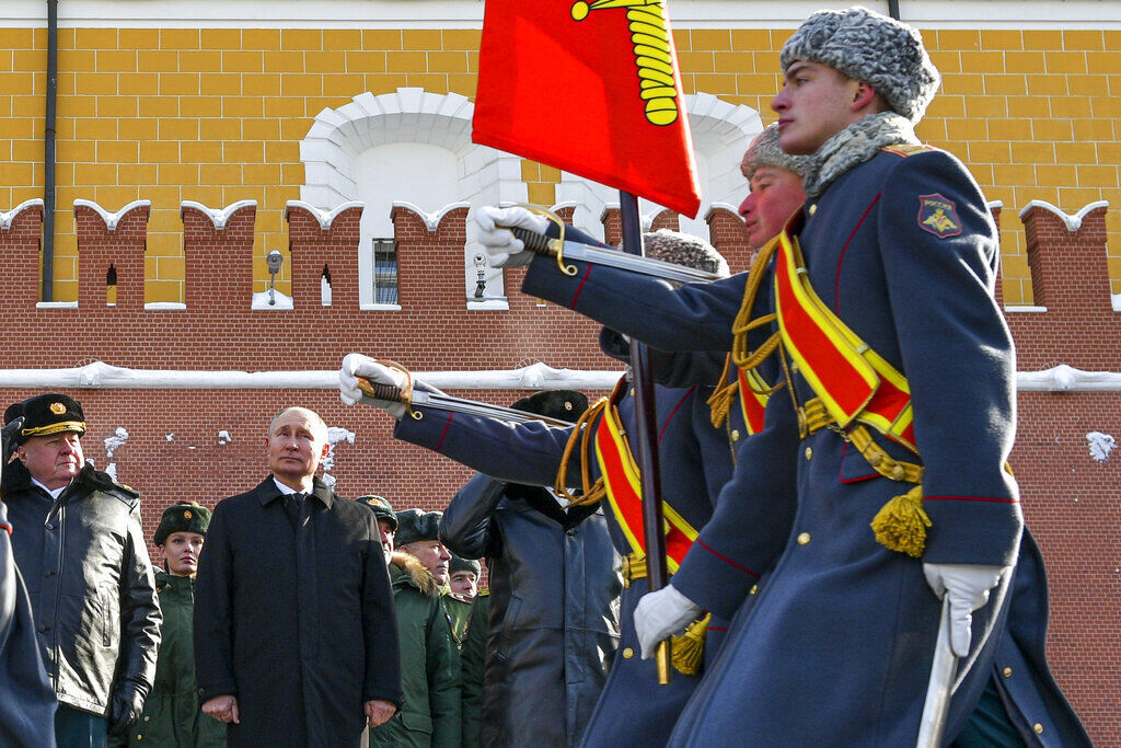 APTOPIX Russia Defenders of the Fatherland Day